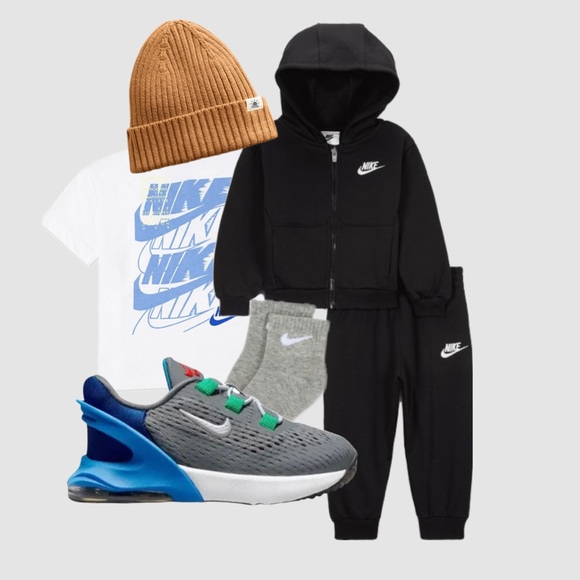 toddle 7C Nike Air Max 270 blue and grey - Picture 6 of 6